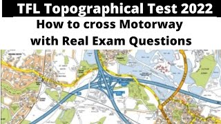 ⁣Tfl Topographical Test 2022, How to cross Motorway in TFL topograhical test /Route planning motorway