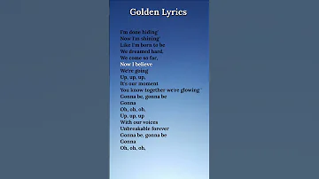 Huntrix Golden Lyrics Kpopdemonhunters Huntrix Lyrics Golden 