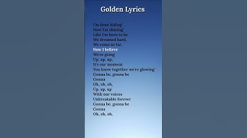 Thumbnail of Huntrix- Golden (lyrics) #kpopdemonhunters #huntrix #lyrics #golden