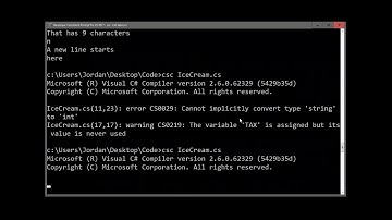 Intro to C#: Chapter 2, Part 5: Accepting input and converting data types