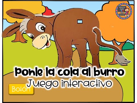 Bocadillo Atrás, atrás, atrás parte muelle Ponle la cola al burro/Juego interactivo - YouTube