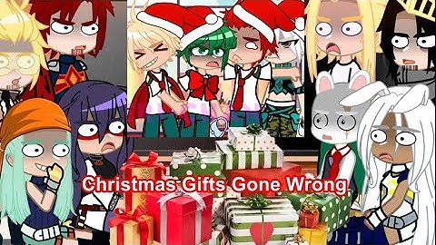 Pro heroes react to Christmas Gifts Gone Wrong!!🎄🎁 || mha/bnha || Gacha Club/Life || my AU || 