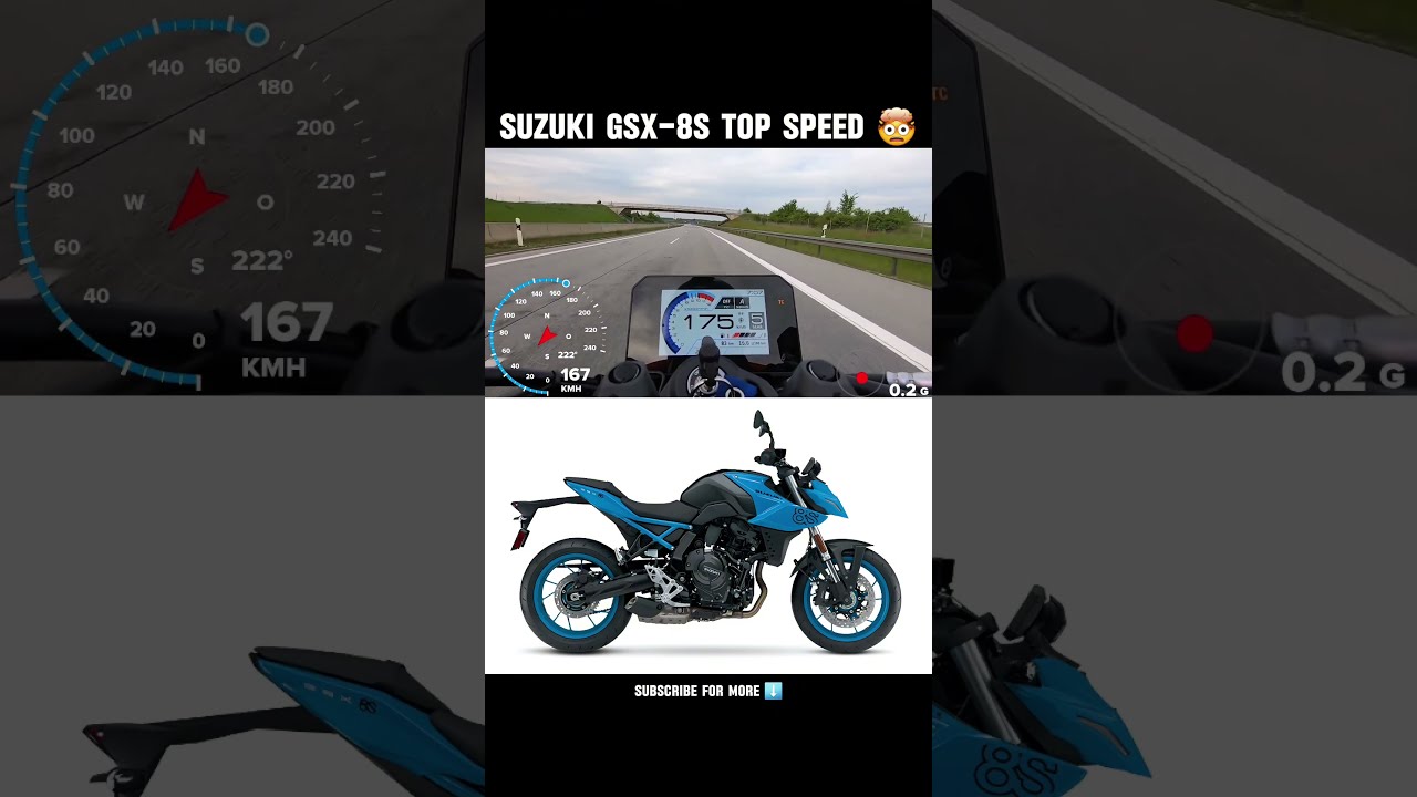 Suzuki GSX 8S Top Speed 0 To 210 Acceleration