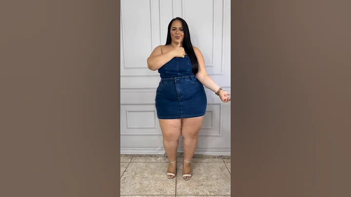 Slaying curvy women denim skirt set 💖 #fashion #curvy #skirt