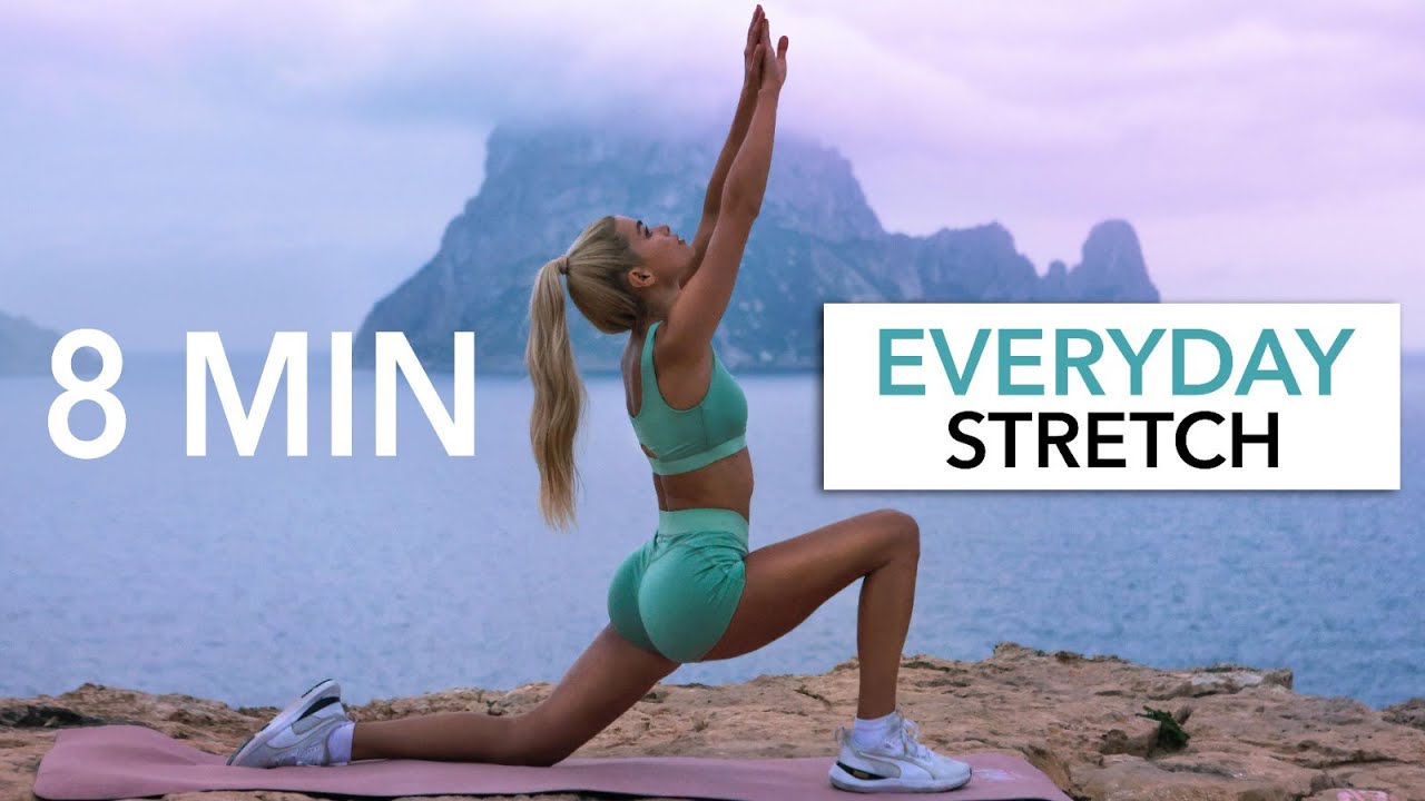 ⁣8 MIN EVERYDAY STRETCH - for stiff muscles, after your workout & before bed I Pamela Reif