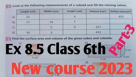 Class 6th Maths Exercise 8.5 New course 2023 kpk and punjab | Ex 8.5 Math 6th SNC 2023 Part-3