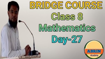 Class 8 | Bridge Course | Day-27 | Math | Urdu medium |