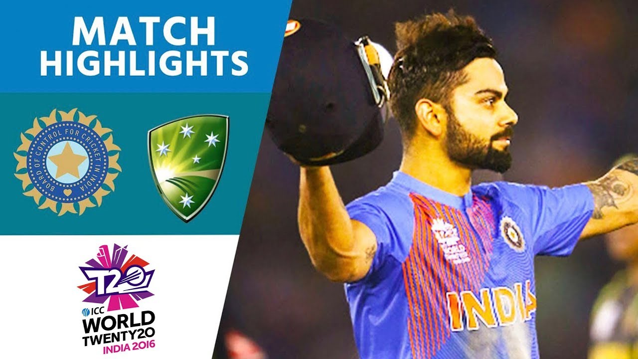 nedsænket Antipoison klip Kohli's 82* Steers Hosts Home | India vs Australia | ICC #WT20 2016 -  Highlights - YouTube