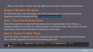 Solving the IllegalStateException Error in Room Database Migration