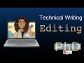 Basics for structure and editing with technical writing