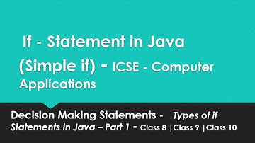 Class 10| 9 | 8 ICSE Java- Computer Applications | Simple if statement in Java with example in BlueJ