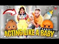 Acting Like A "BABY" To See How My BOYFRIEND Reacts... *HILARIOUS*