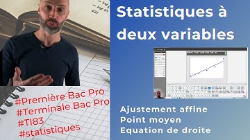 Comment représenter un nuage de points et réaliser un ajustement affine (TI83)