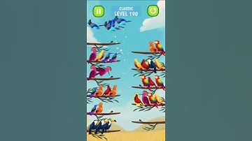 Bird Sort Color Puzzle - 190 #gameplay #shorts