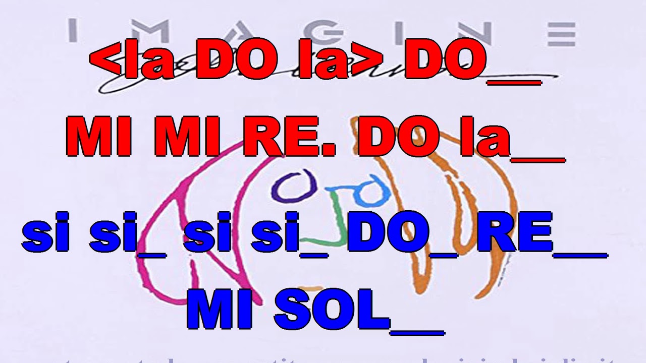 Imagine - karaoke notazionale