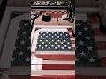 Layered US flag in epoxy #usflag #epoxyart #epoxy #epoxyresin