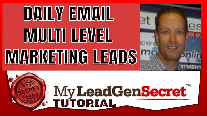 How To Use My Lead Gen Secret Tutorial - Daily Email Multi Level Marketing Leads