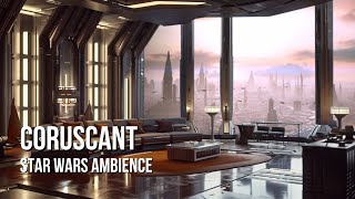 Coruscant Apartment | Star Wars Ambience | Speeders, Quiet Apartment White Noise