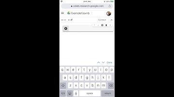 Google Colab using smartphone
