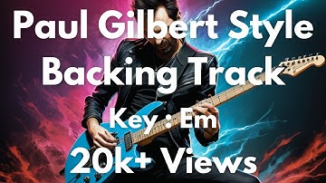 Paul Gilbert Style Guitar Backing Track in E Minor | Killer Rock Jam