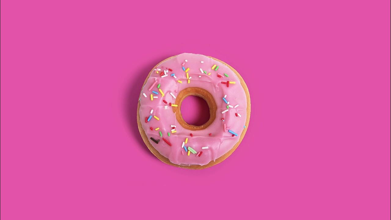 The hole story of the doughnut. Nipple in the donut hole. Donut hole cover. Glazed donut dripping. Fun of donuts.