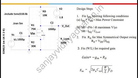 MOSFET Single Stage Amplifiers Part-1