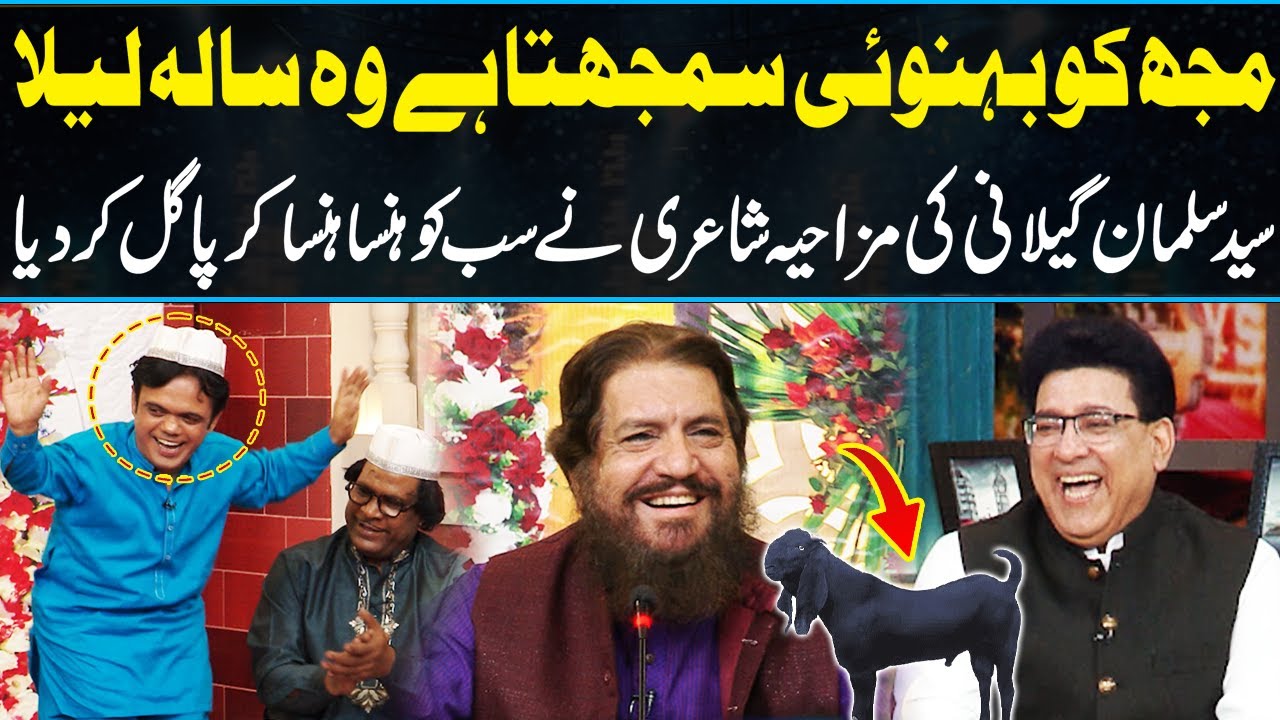 Mujhko Behnoi Smajhta Hai Ye Sala Laila 🐏 | Syed Salman Gillani Funny Poetry in Daisbook | GNN