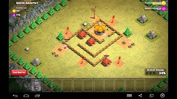 Goblin Gauntlet - Town Hall Level 1 - 10 Barbarians - Simple Clash of Clans