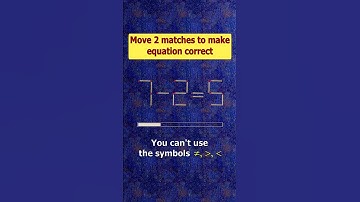 Fix the equation by moving 2 sticks #shots #puzzles #logicpuzzles #mathspuzzle #hindipuzzles