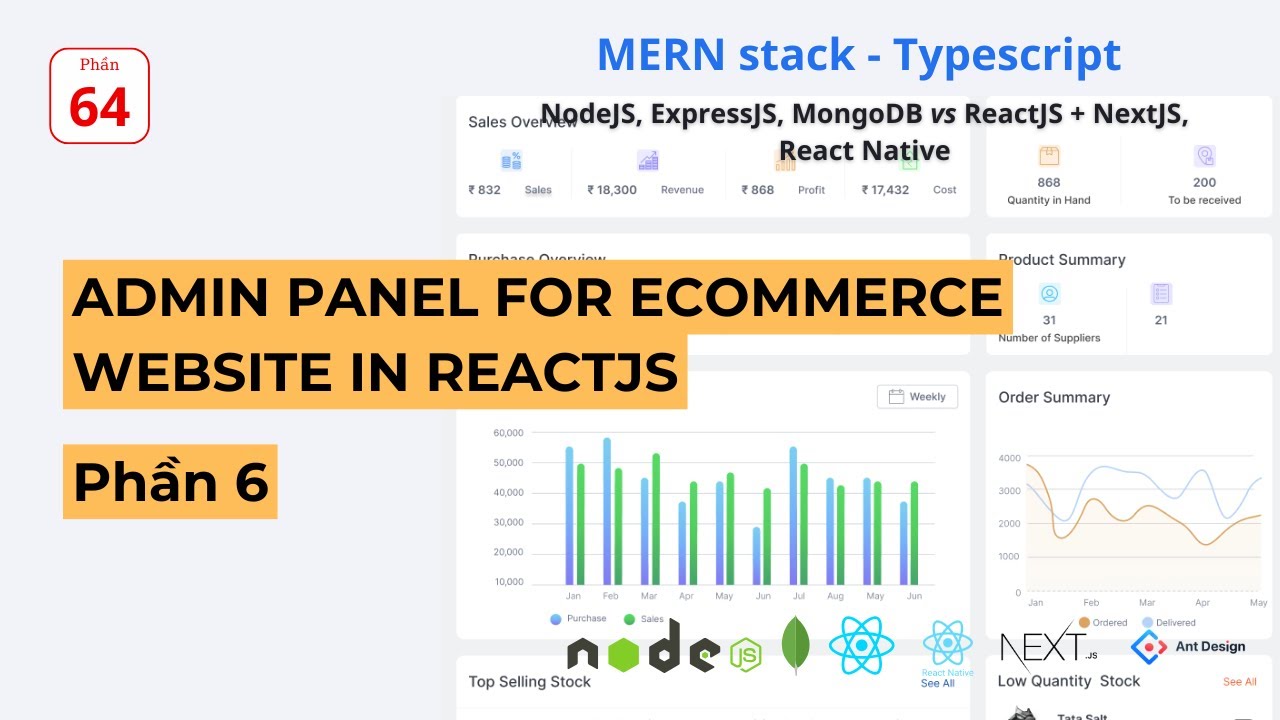 Admin panel for ecommerce website in reactjs - Phần 6 - YouTube