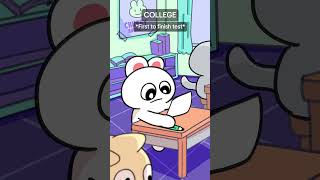 School Vs College: First To Finish Test (Animation Meme) #Funny #Shorts