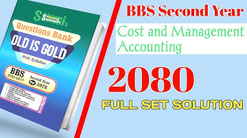 BBS 2nd Year Account/2080 Tu Question Paper Solution// in detail @OnlineClassWithBibek #bibekoli
