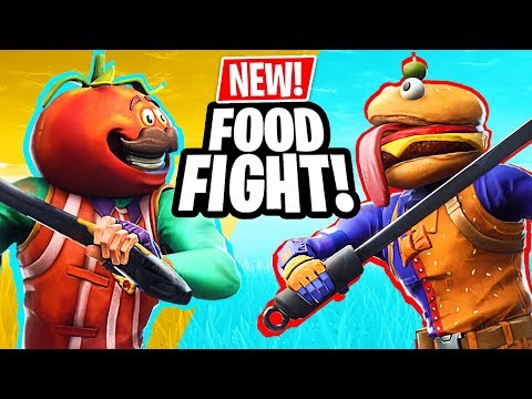 NEW UPDATE!! *FOOD FIGHT GAME MODE* (Fortnite Battle Royale)