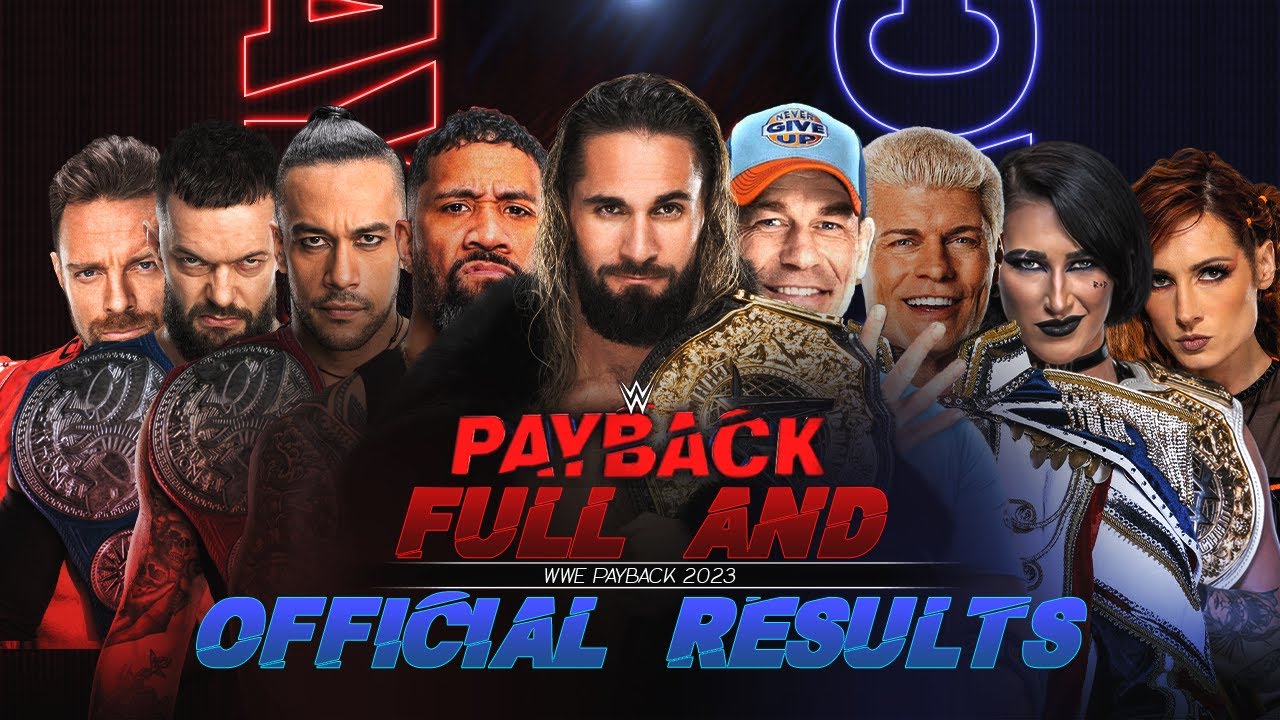 Full WWE Payback 2023 Results YouTube