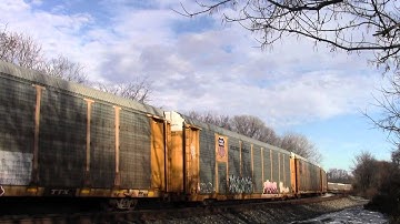 CSX Q217 in Hi Def at Shenandoah Junction,WV on 12/21/13