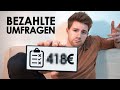 1 Woche online-Umfragen & _€ von ZUHAUSE verdient | Selbstexperiment