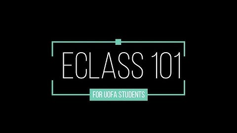 eClass 101: How to start eClass