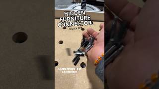 QUICKSET Hidden Furniture Connector for Shelving & Cubbies 🛠️ #knappconnectors #woodworking