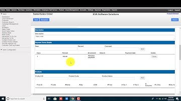 How to create sales order in EVA ERP system