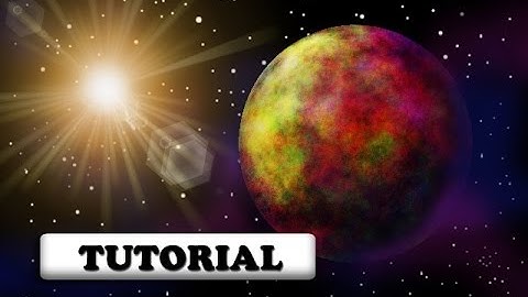 How to create an awesome sci-fi planet a sun in Gimp ~Gimp 2.8  tutorial for 13+