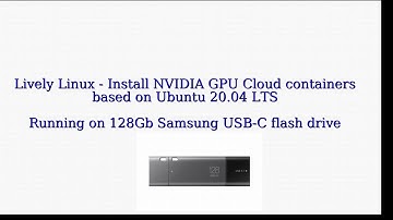 How to run NVIDIA NGC containers on Ubuntu 21.04 bootable Live USB. Lively Linux.