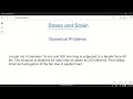 Stress and Strain: Numerical problem: 03