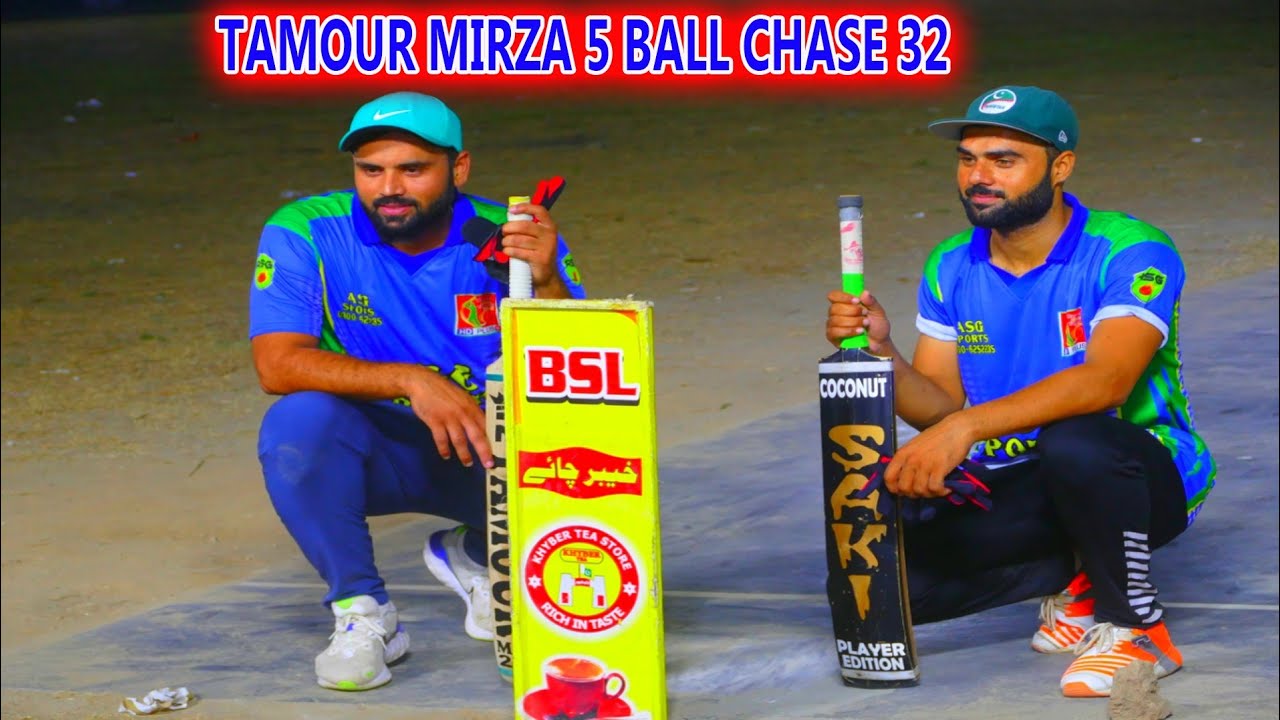 6 BALL CHASE 32 TAMOUR MIRZA VS USAMA ALI GREAT BATTING BY ACCHI BUTT ...