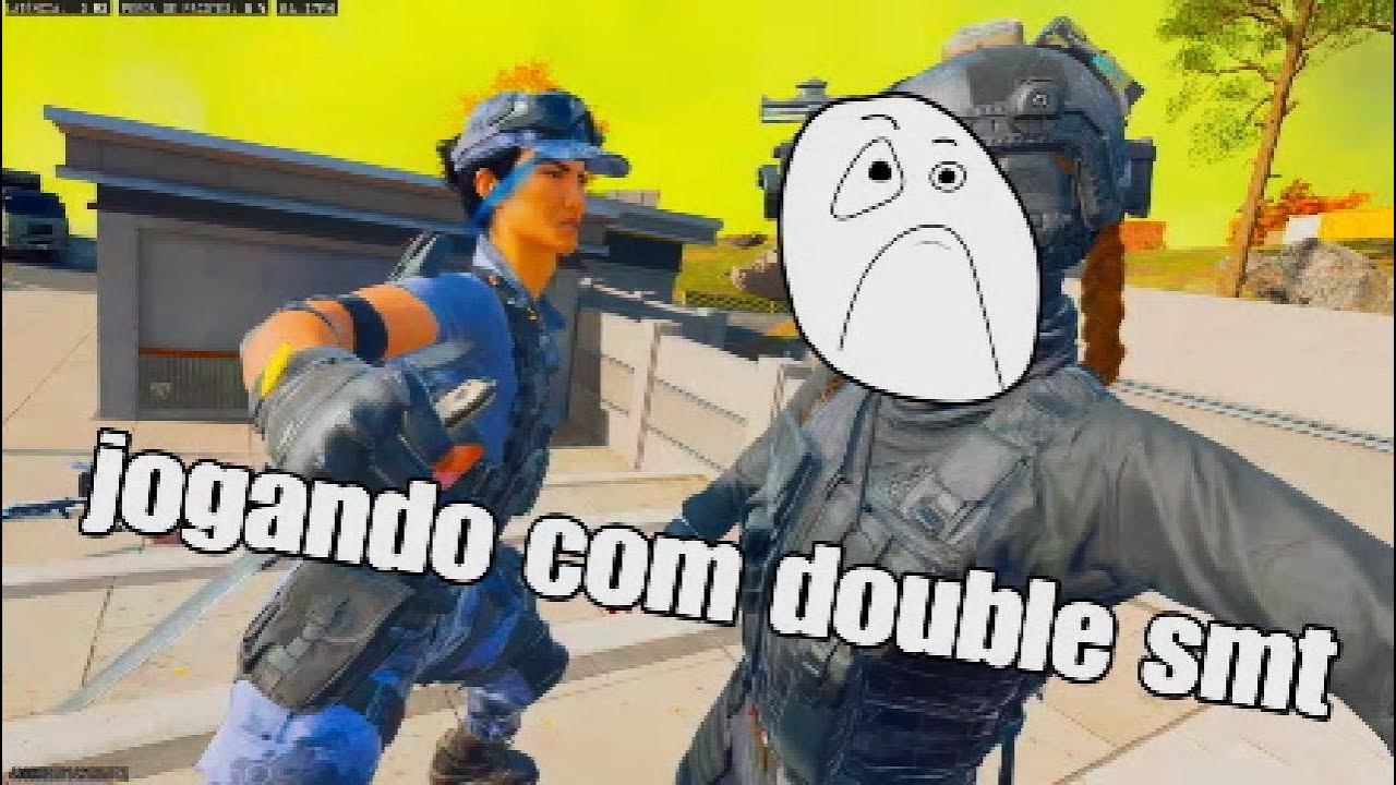Jogando warzone com double smt