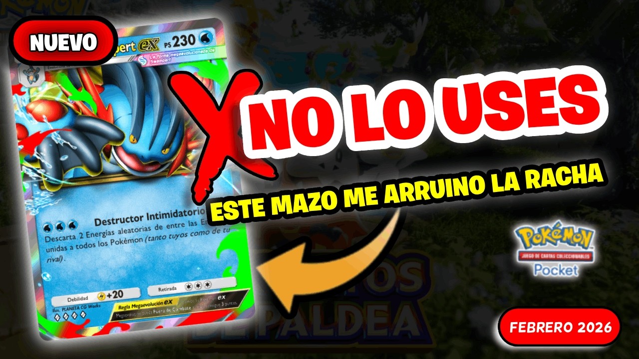 Probé Mega Swampert EX en Ranked y fue un ERROR
