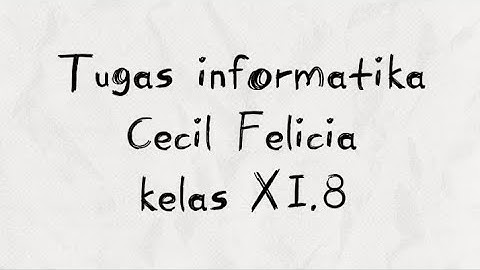 TUGAS VLOG INFORMATIKA. 