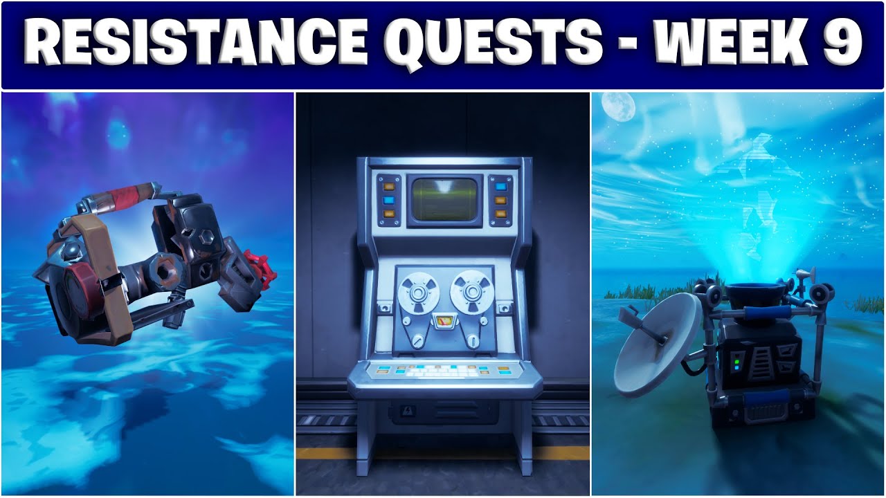 RESISTANCE QUESTS WEEK 9! Mech Parts, Archives & Seismometer Locations [Fortnite Season 2]