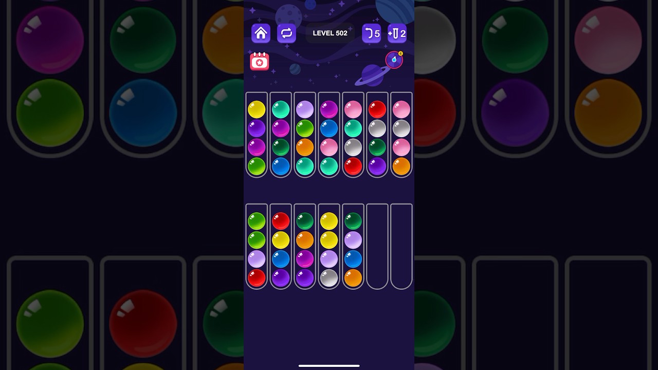 Level 502 - Ball Sort - Color Puzzle Master