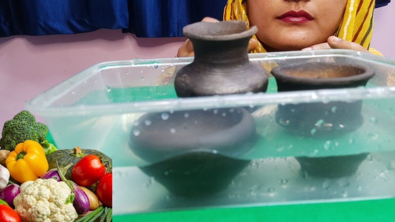 Eating Full Smoky Clay Pot Eating Food Eating ShowClay crunch