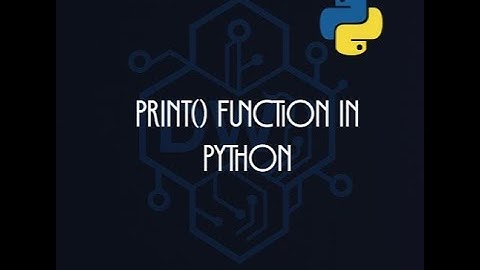 How to Print in Python | print(), sep, end Explained